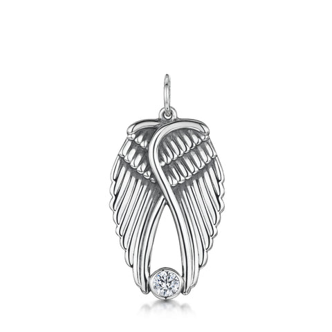 Large Angel Wings Pendant (fixed)
