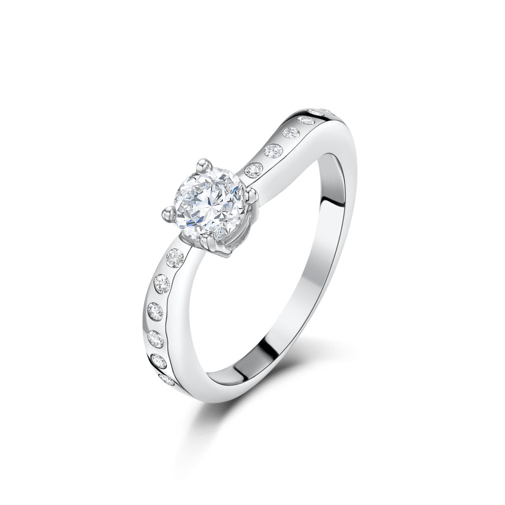 Black & White Engagement/Wedding Ring