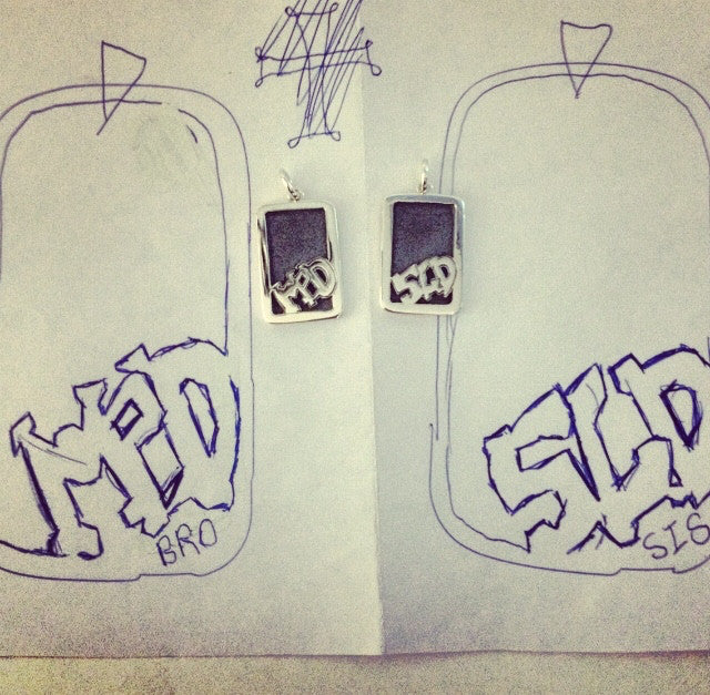 Graffiti Style Pendant