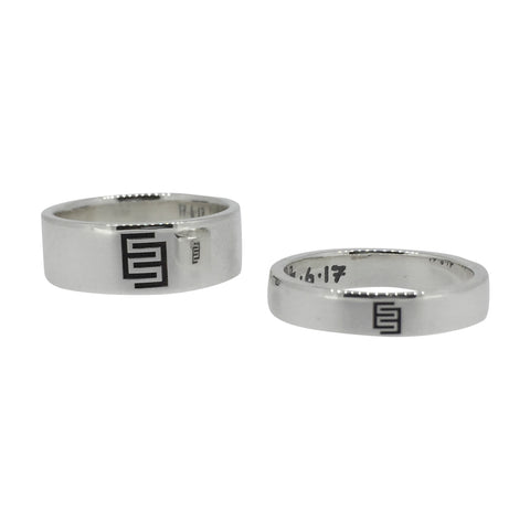 Initials Wedding Rings