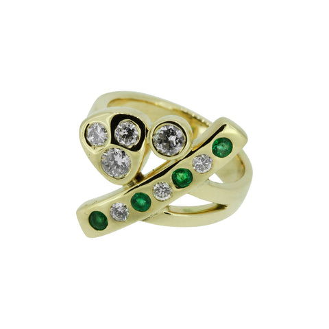 Emerald and Diamond Ring