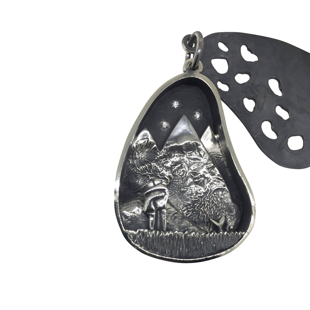 Mountain Scene Locket