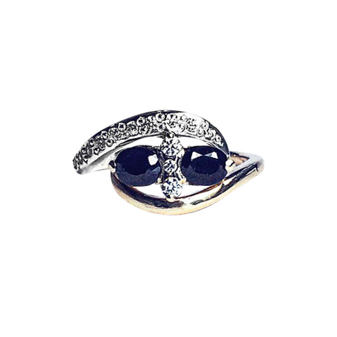 Sapphire and Diamond Ring