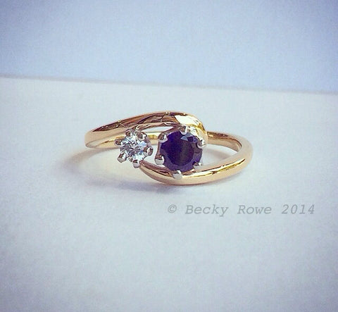 Sapphire and Diamond Ring