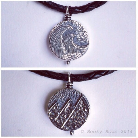 Wave and Mountains Pendant