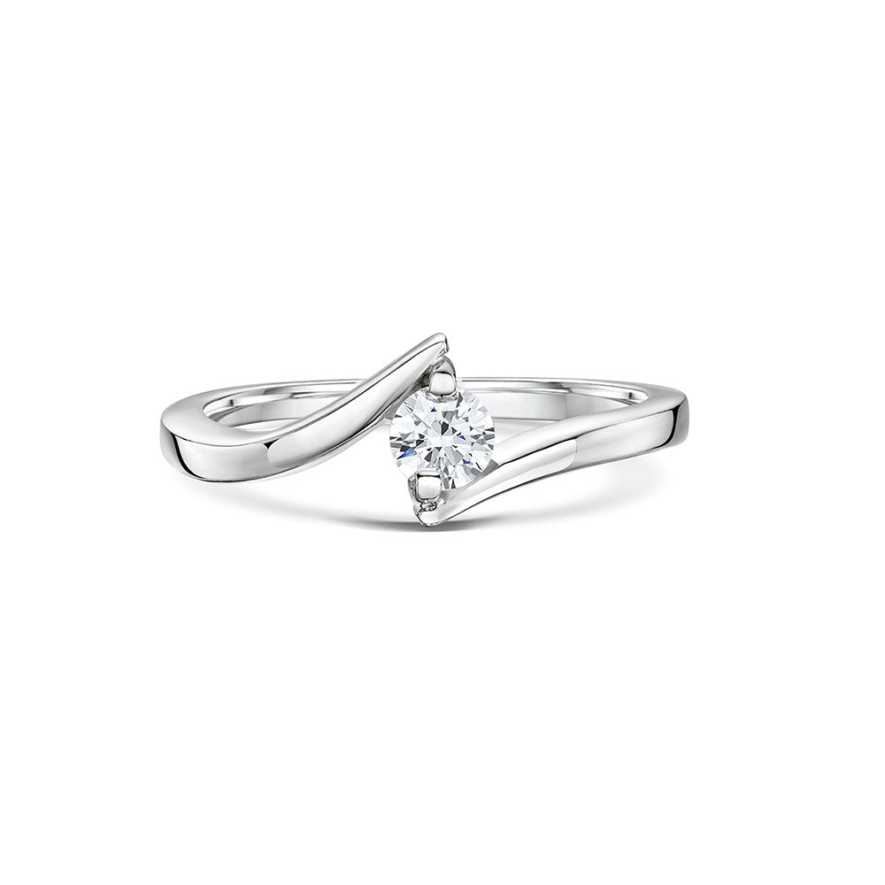 Point-to-Point Engagement & Wedding Ring Set