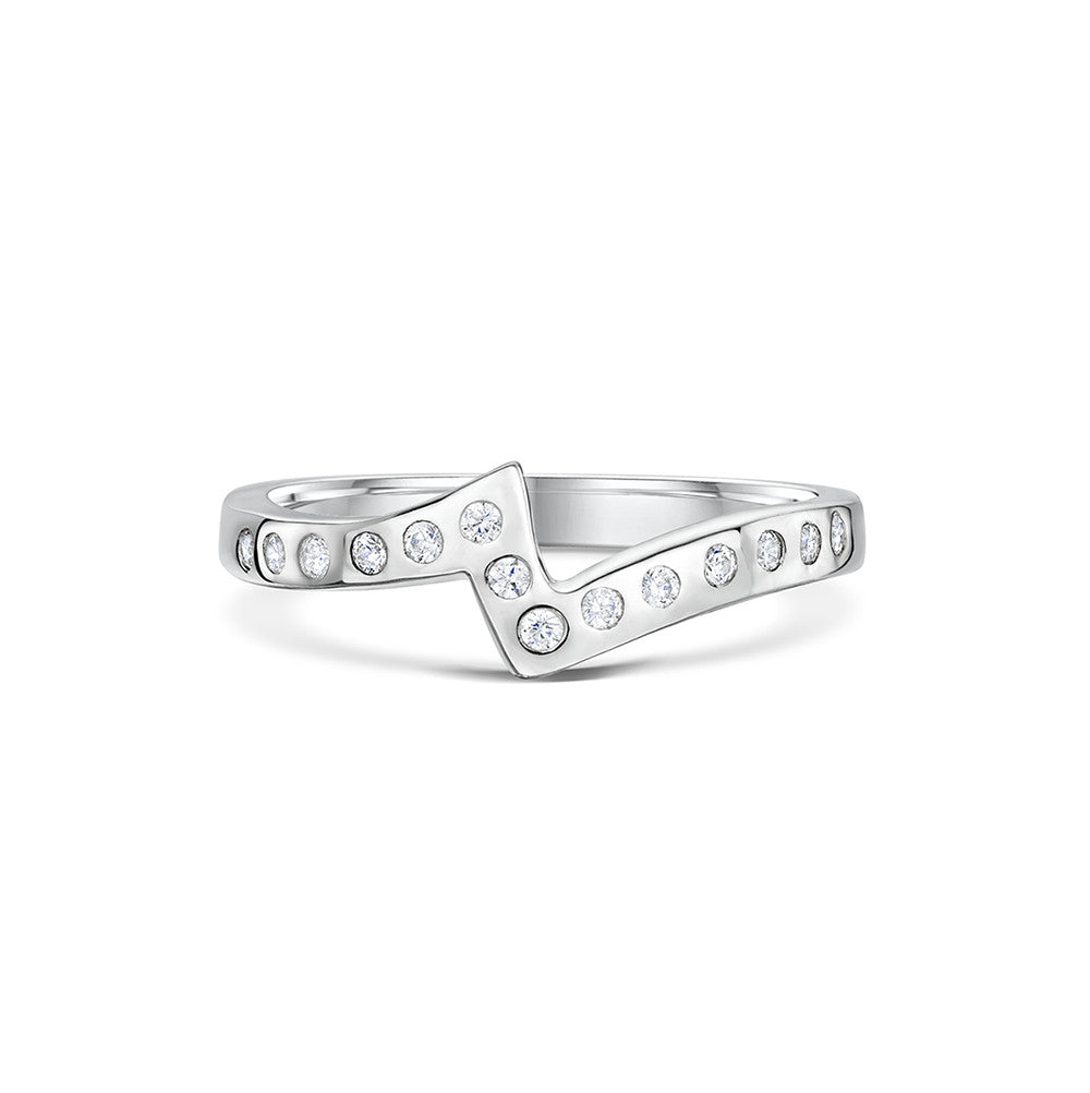 Point-to-Point Engagement & Wedding Ring Set