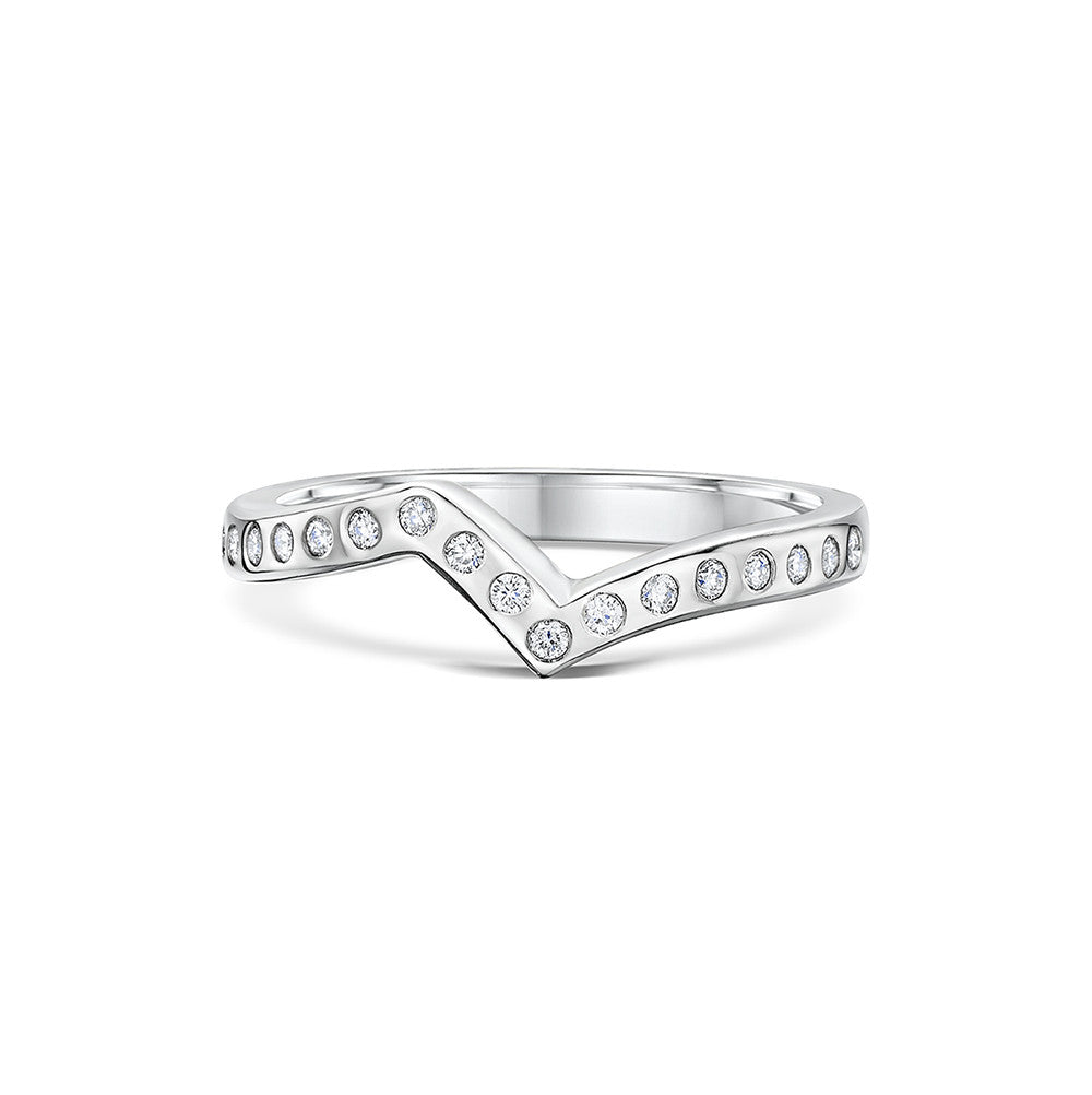 Trillion Diamond Engagement and Wedding Ring Set