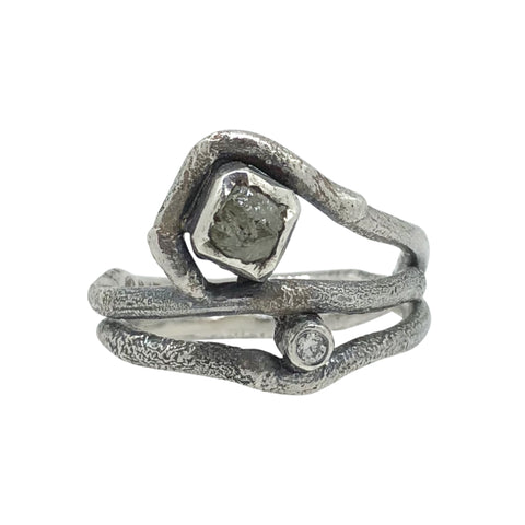 Rough Diamond Ring