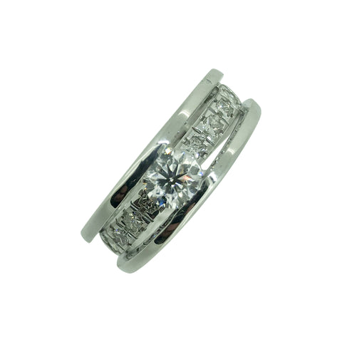 Tension Set Diamond Ring