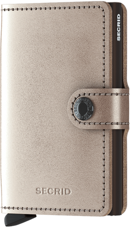 Miniwallet Metallic Champagne-Brown