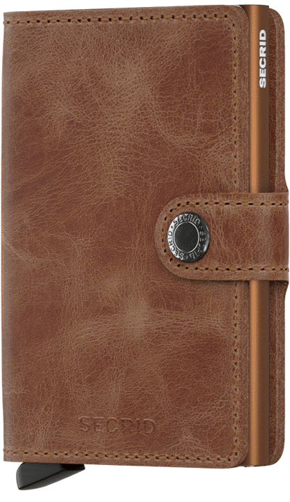 Miniwallet Vintage Cognac-Rust