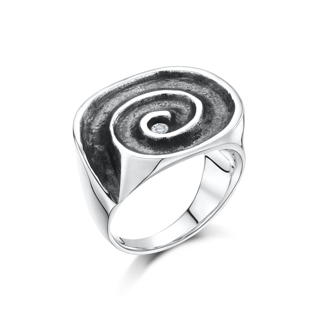 Flat Spiral Ring