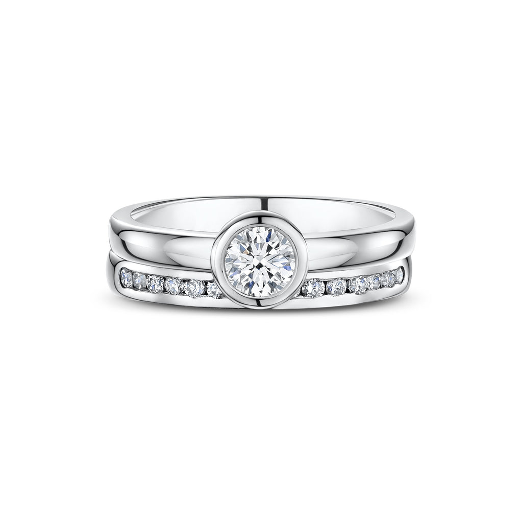 Diamond Engagement & Wedding Set