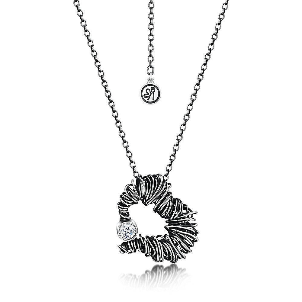 Beautiful Mess Heart Zirconia Necklace