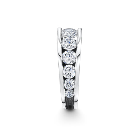 Silver Cubic Zirconia Multi-Stone Ring (R1C)