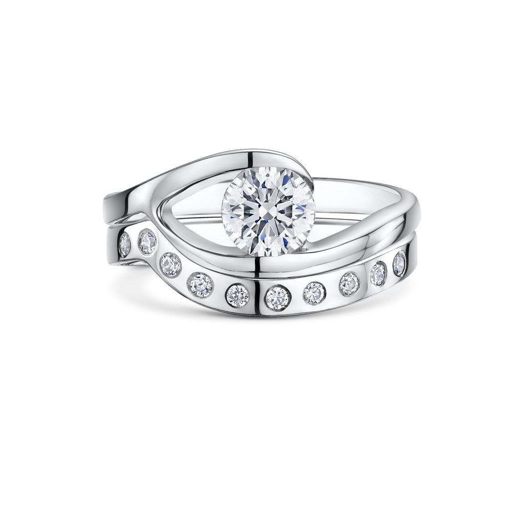 Diamond Engagement and Wedding Set