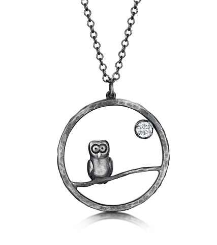 Sterling Silver Owly Charm